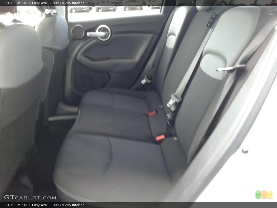 Black/Gray Interior Rear Seat for the 2016 Fiat 500X Easy AWD #138234127