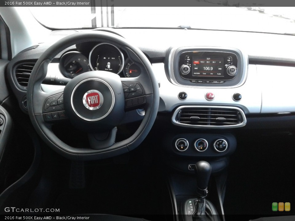 Black/Gray Interior Dashboard for the 2016 Fiat 500X Easy AWD #138234232
