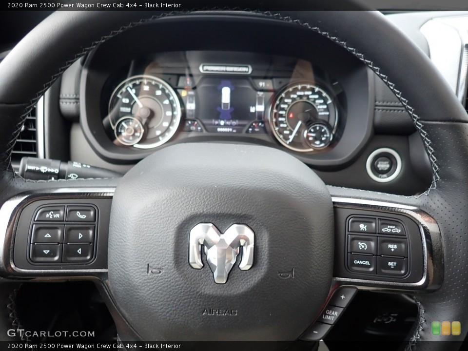 Black Interior Steering Wheel for the 2020 Ram 2500 Power Wagon Crew Cab 4x4 #138234574