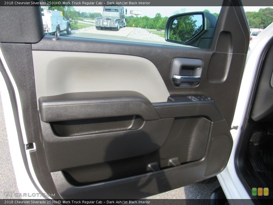 Dark Ash/Jet Black Interior Door Panel for the 2018 Chevrolet Silverado 2500HD Work Truck Regular Cab #138237979