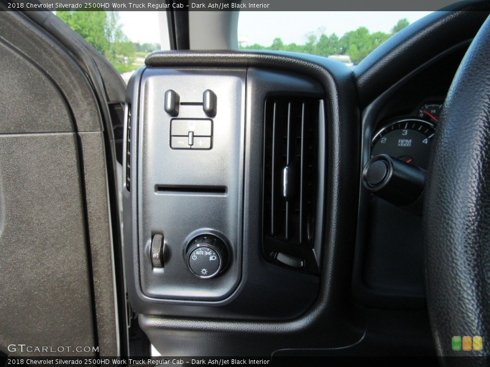 Dark Ash/Jet Black Interior Controls for the 2018 Chevrolet Silverado 2500HD Work Truck Regular Cab #138238182