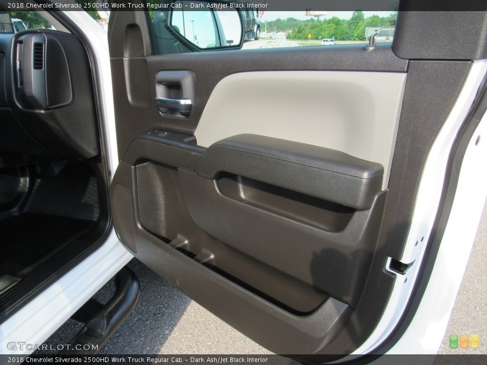 Dark Ash/Jet Black Interior Door Panel for the 2018 Chevrolet Silverado 2500HD Work Truck Regular Cab #138238366