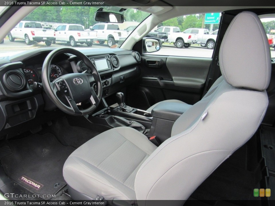 Cement Gray Interior Photo for the 2016 Toyota Tacoma SR Access Cab #138240376