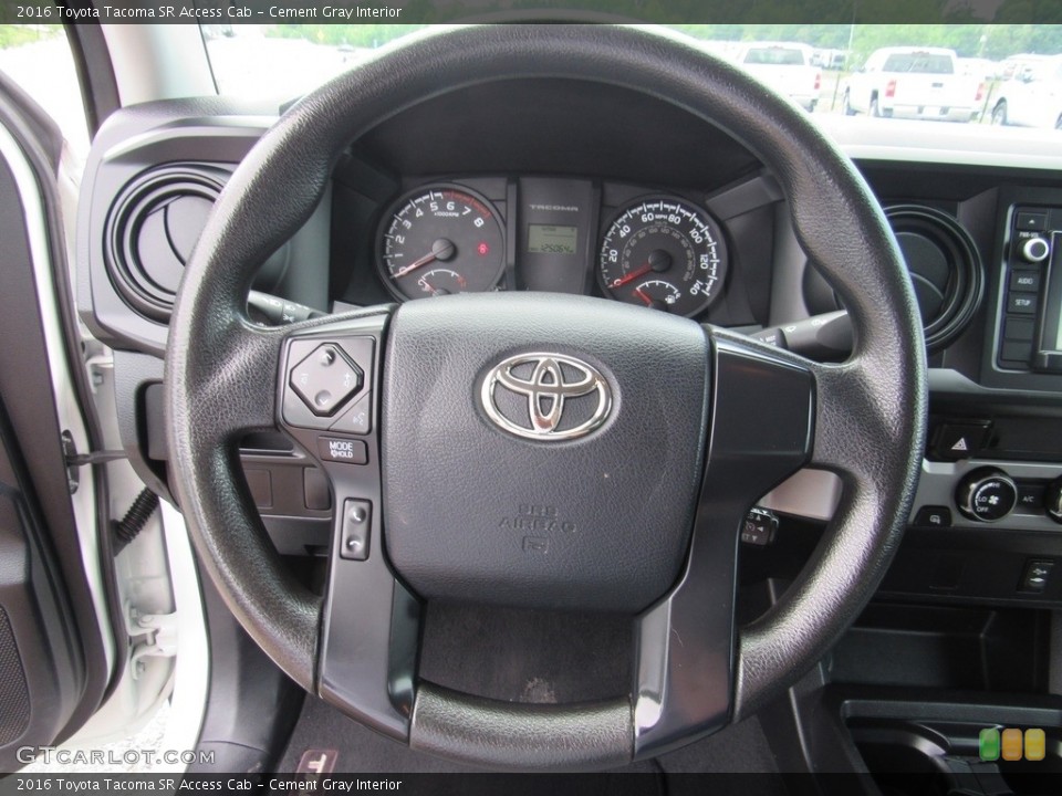 Cement Gray Interior Steering Wheel for the 2016 Toyota Tacoma SR Access Cab #138240415