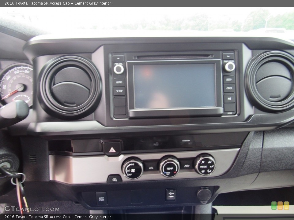 Cement Gray Interior Controls for the 2016 Toyota Tacoma SR Access Cab #138240462