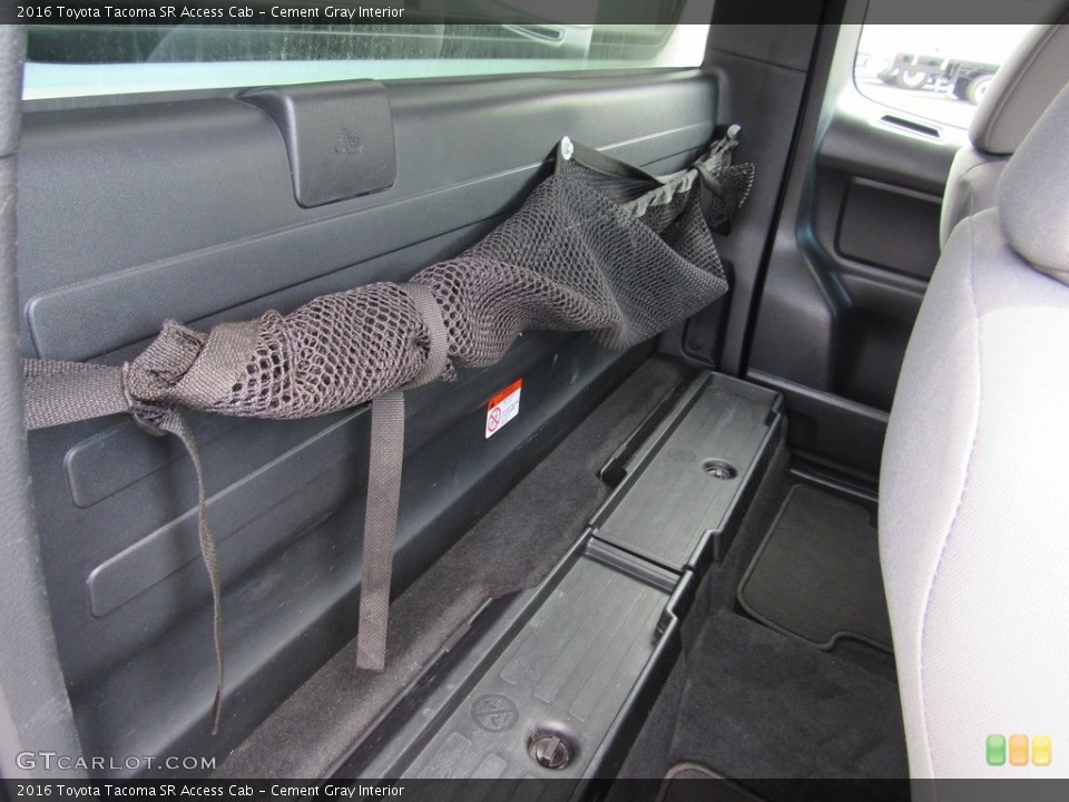 Cement Gray Interior Rear Seat for the 2016 Toyota Tacoma SR Access Cab #138240721