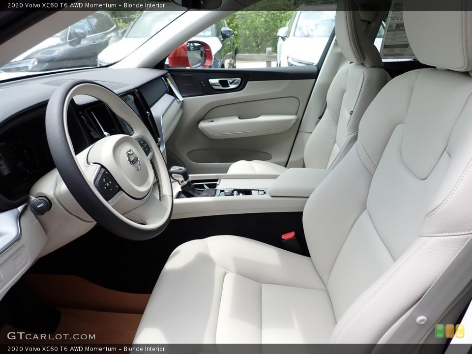 Blonde Interior Front Seat for the 2020 Volvo XC60 T6 AWD Momentum #138242906