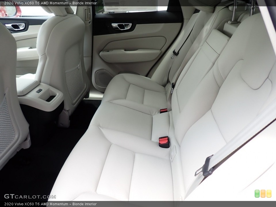 Blonde Interior Rear Seat for the 2020 Volvo XC60 T6 AWD Momentum #138242931