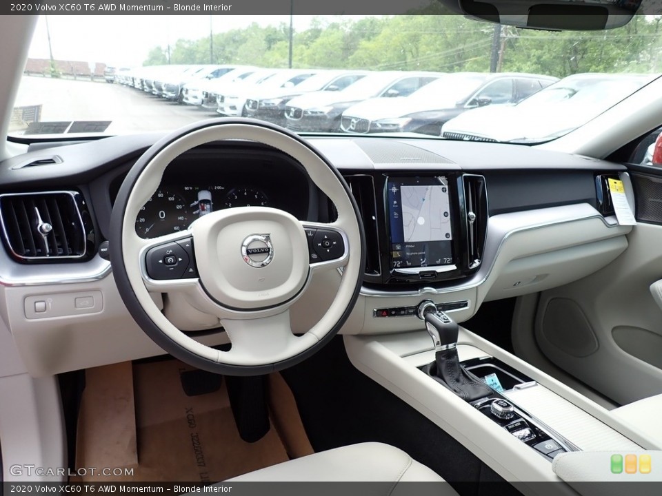 Blonde Interior Photo for the 2020 Volvo XC60 T6 AWD Momentum #138242957