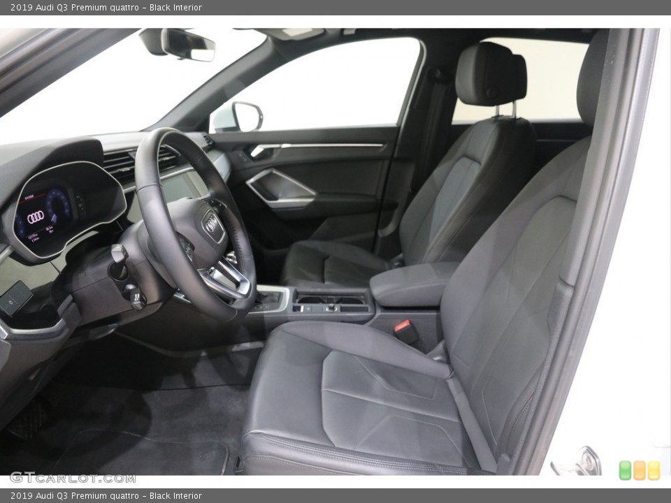 Black Interior Front Seat for the 2019 Audi Q3 Premium quattro #138243308