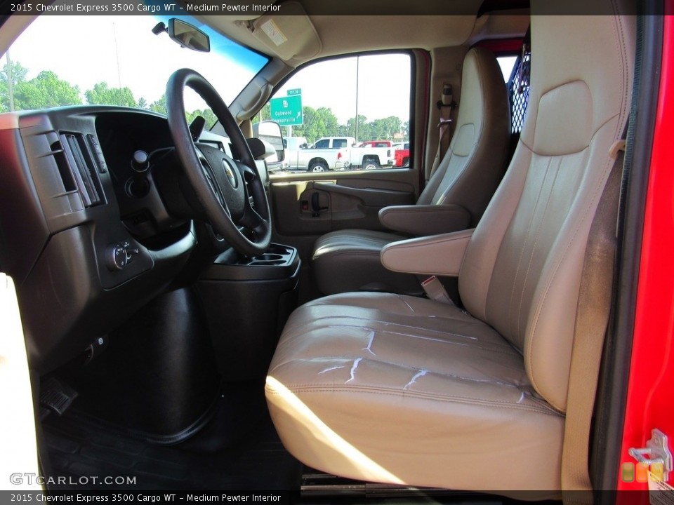 Medium Pewter Interior Front Seat for the 2015 Chevrolet Express 3500 Cargo WT #138245426
