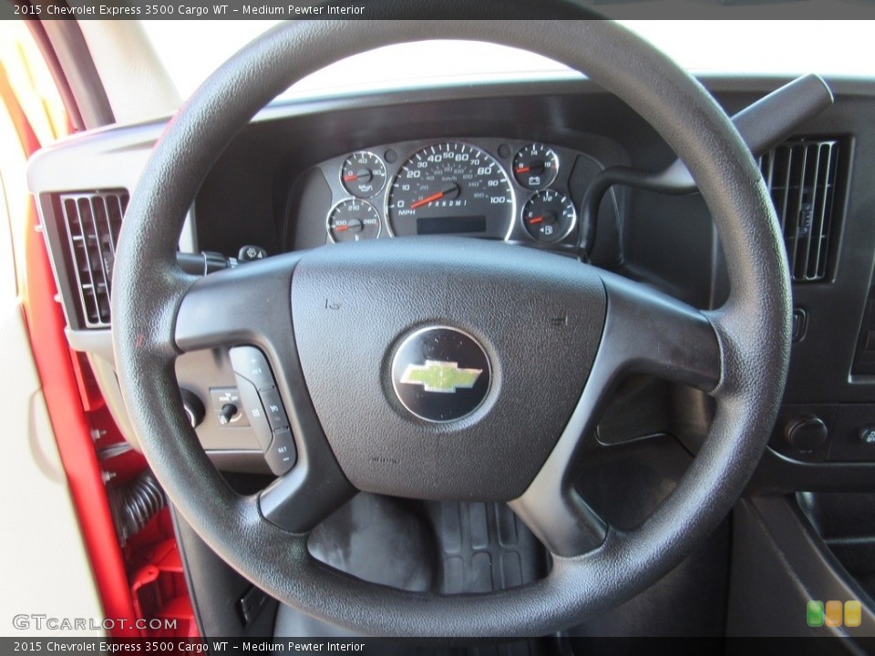 Medium Pewter Interior Steering Wheel for the 2015 Chevrolet Express 3500 Cargo WT #138245480