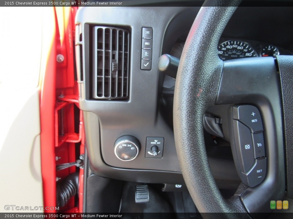 Medium Pewter Interior Controls for the 2015 Chevrolet Express 3500 Cargo WT #138245498