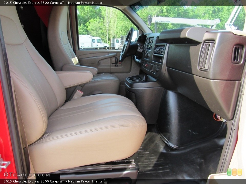 Medium Pewter Interior Front Seat for the 2015 Chevrolet Express 3500 Cargo WT #138245750
