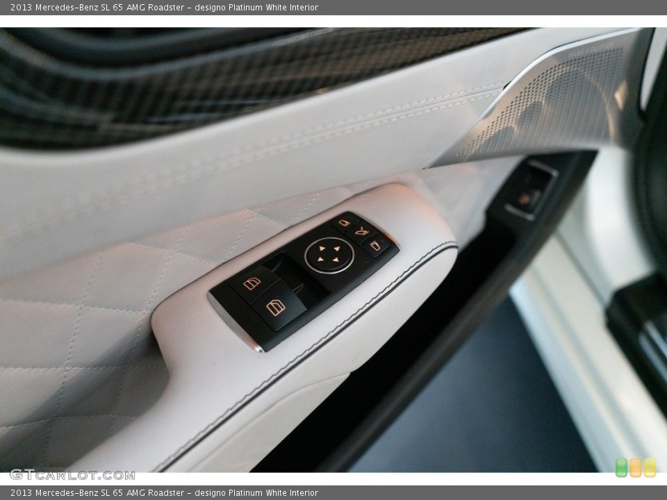 designo Platinum White Interior Controls for the 2013 Mercedes-Benz SL 65 AMG Roadster #138246638