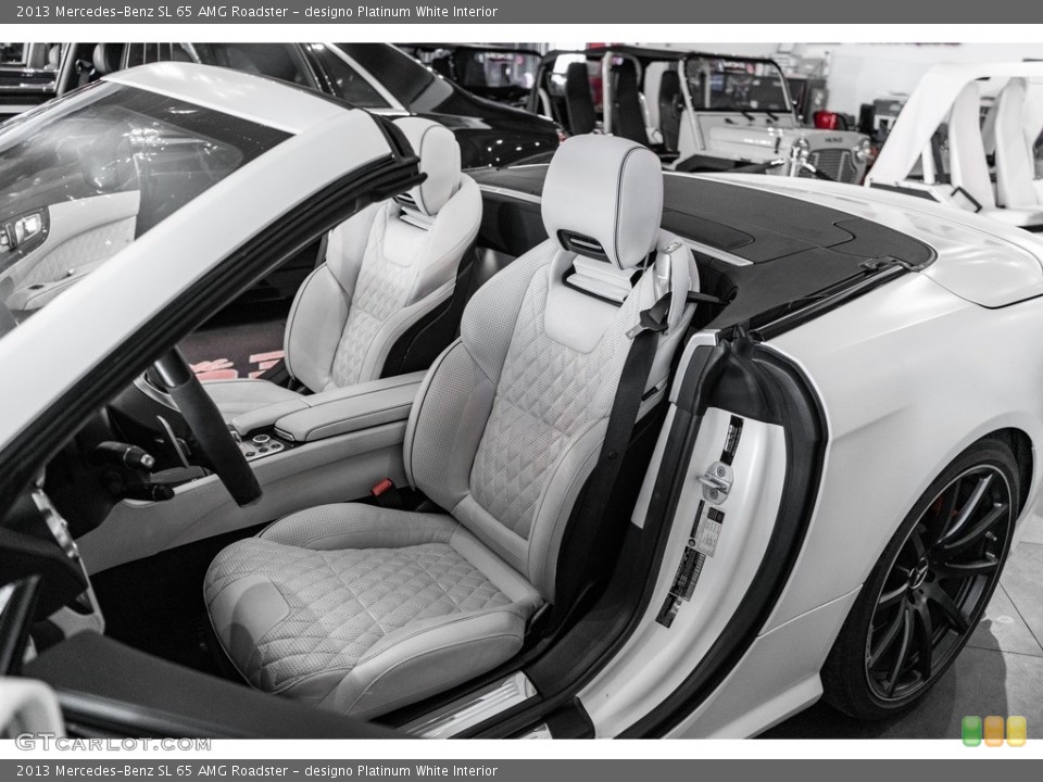 designo Platinum White Interior Front Seat for the 2013 Mercedes-Benz SL 65 AMG Roadster #138246662