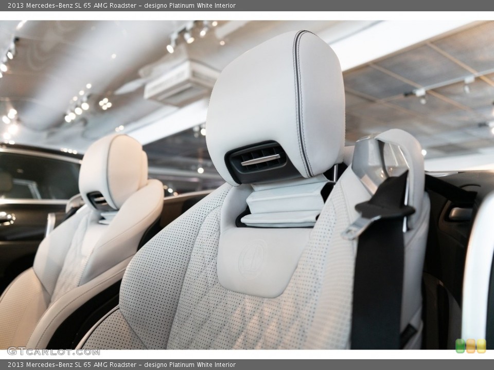 designo Platinum White Interior Front Seat for the 2013 Mercedes-Benz SL 65 AMG Roadster #138246728