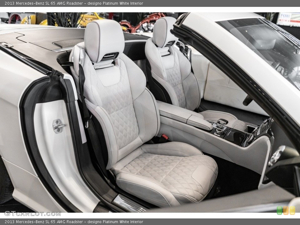 designo Platinum White Interior Front Seat for the 2013 Mercedes-Benz SL 65 AMG Roadster #138246821