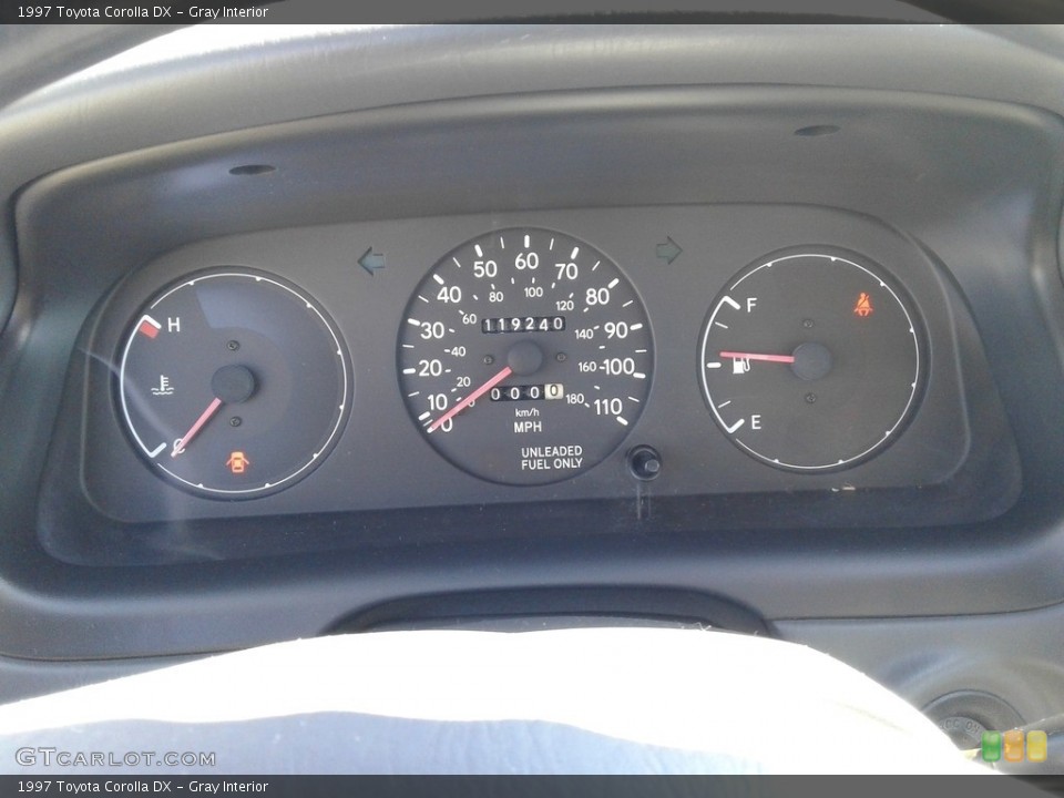 Gray Interior Gauges for the 1997 Toyota Corolla DX #138248492