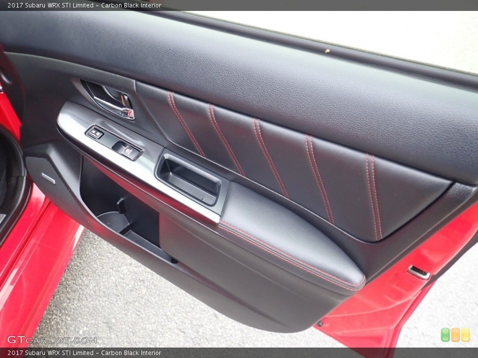 Carbon Black Interior Door Panel for the 2017 Subaru WRX STI Limited #138251123
