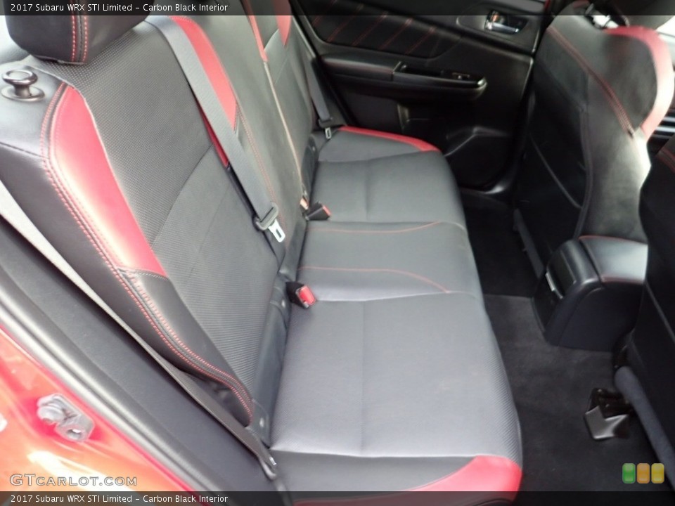 Carbon Black Interior Rear Seat for the 2017 Subaru WRX STI Limited #138251141