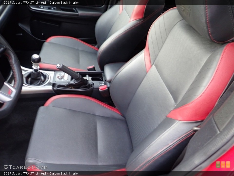 Carbon Black Interior Front Seat for the 2017 Subaru WRX STI Limited #138251162
