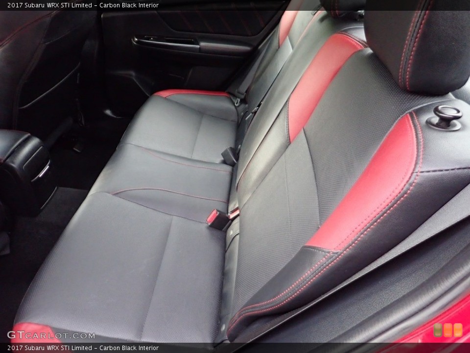 Carbon Black Interior Rear Seat for the 2017 Subaru WRX STI Limited #138251174