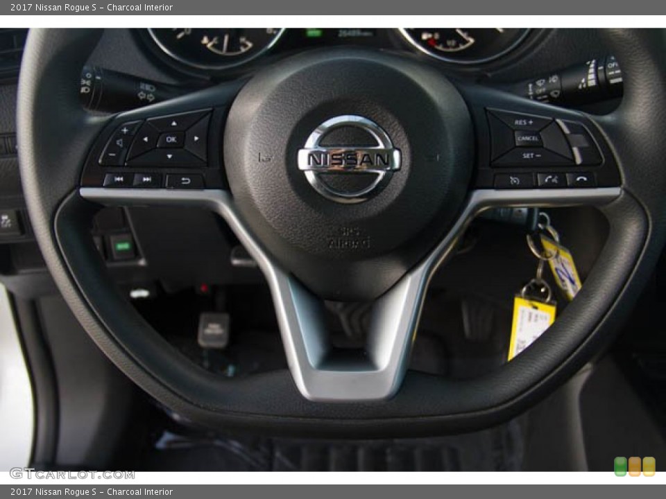 Charcoal Interior Steering Wheel for the 2017 Nissan Rogue S #138251678