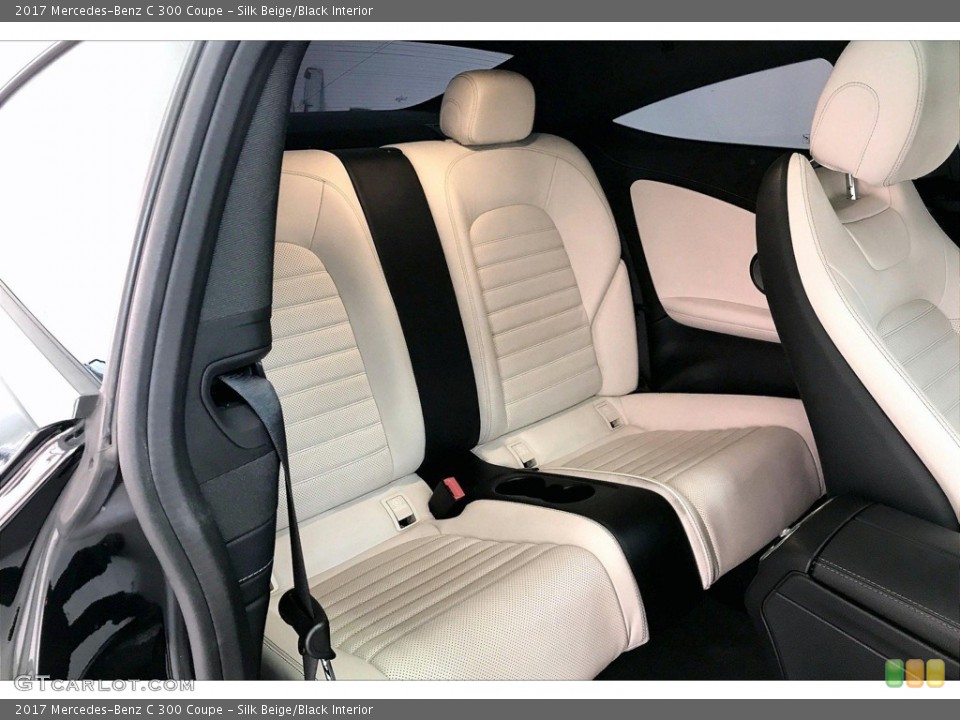 Silk Beige/Black Interior Rear Seat for the 2017 Mercedes-Benz C 300 Coupe #138254225