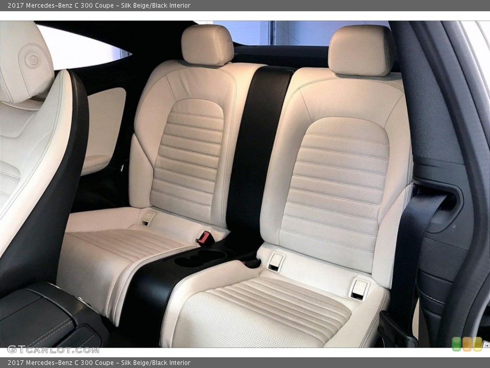 Silk Beige/Black Interior Rear Seat for the 2017 Mercedes-Benz C 300 Coupe #138254264
