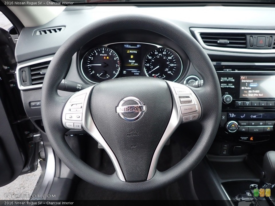 Charcoal Interior Steering Wheel for the 2016 Nissan Rogue SV #138256563