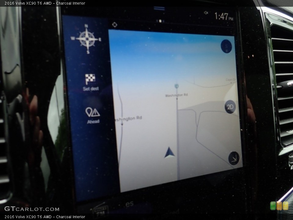 Charcoal Interior Navigation for the 2016 Volvo XC90 T6 AWD #138257349