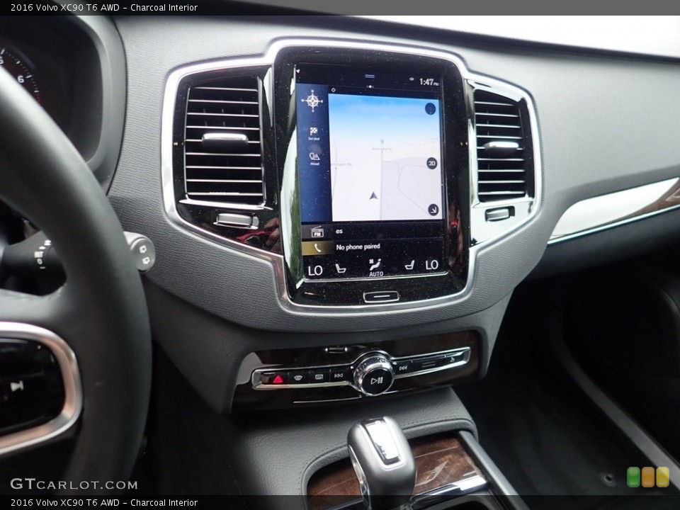 Charcoal Interior Controls for the 2016 Volvo XC90 T6 AWD #138257373
