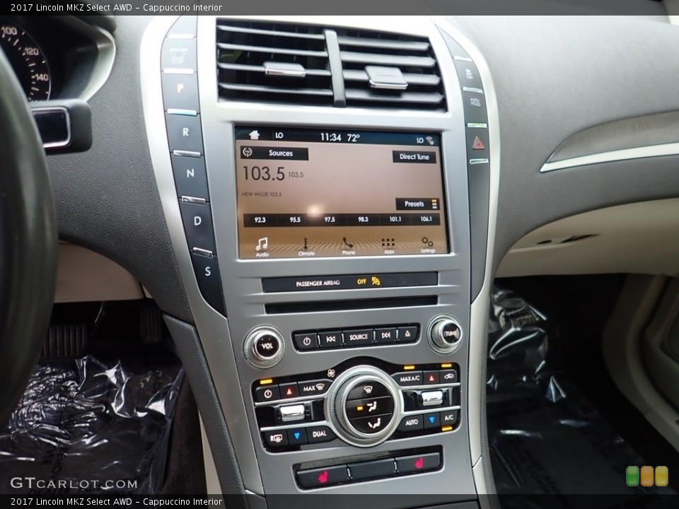 Cappuccino Interior Controls for the 2017 Lincoln MKZ Select AWD #138257643