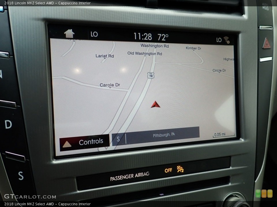 Cappuccino Interior Navigation for the 2018 Lincoln MKZ Select AWD #138258804