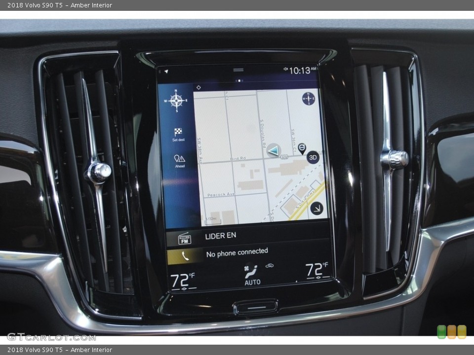 Amber Interior Navigation for the 2018 Volvo S90 T5 #138260991