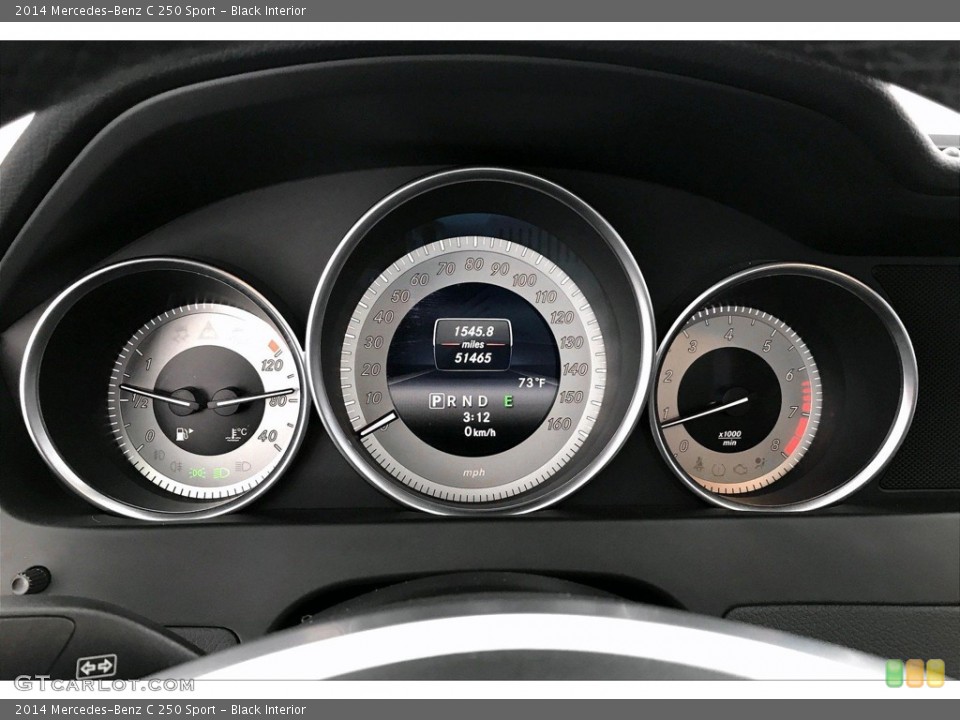 Black Interior Gauges for the 2014 Mercedes-Benz C 250 Sport #138262468