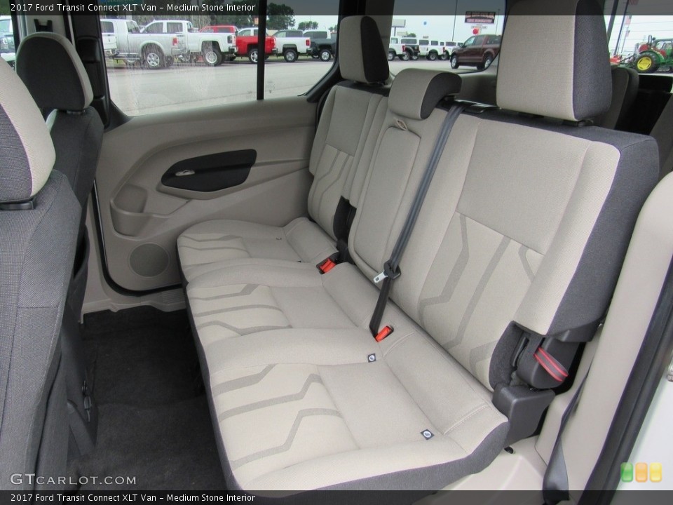 Medium Stone Interior Rear Seat for the 2017 Ford Transit Connect XLT Van #138264272