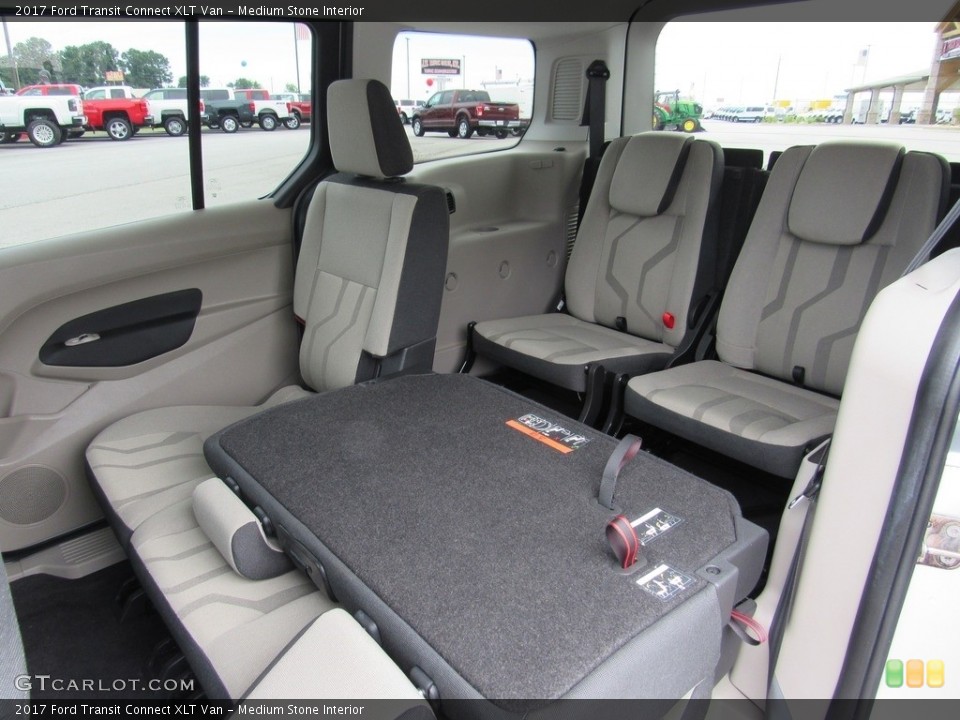 Medium Stone Interior Rear Seat for the 2017 Ford Transit Connect XLT Van #138264323
