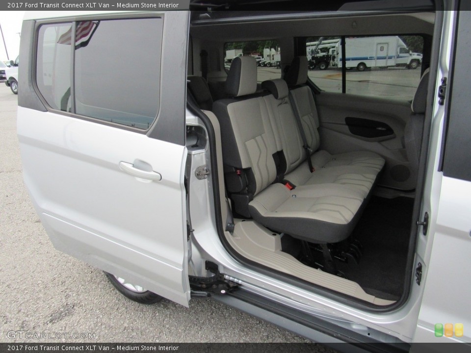 Medium Stone Interior Rear Seat for the 2017 Ford Transit Connect XLT Van #138264551