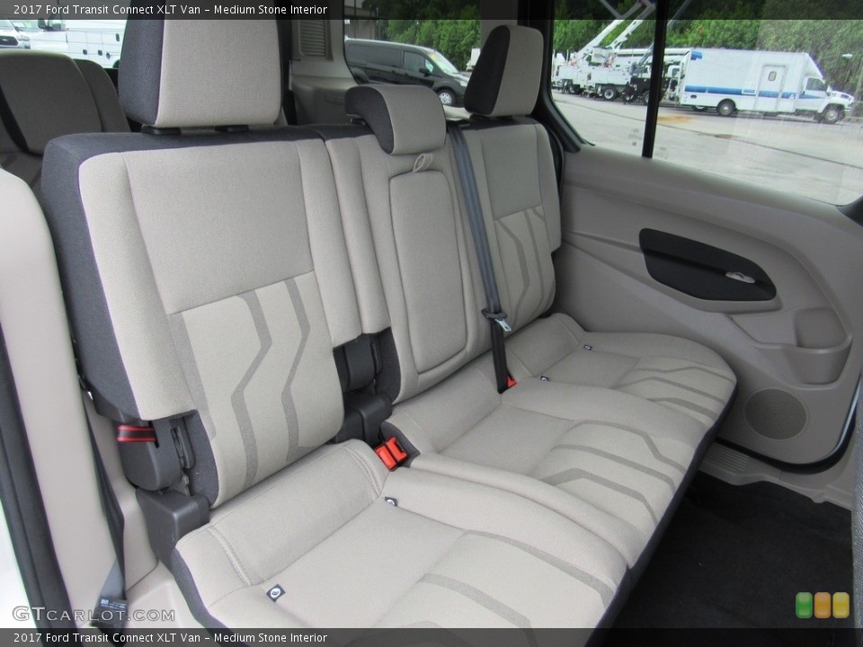 Medium Stone Interior Rear Seat for the 2017 Ford Transit Connect XLT Van #138264572