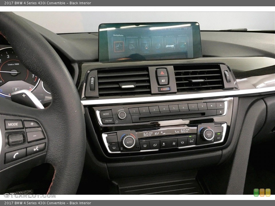 Black Interior Controls for the 2017 BMW 4 Series 430i Convertible #138264692