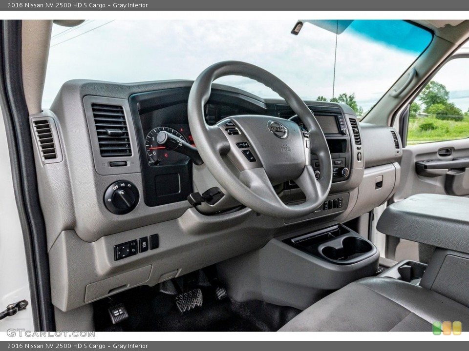 Gray Interior Dashboard for the 2016 Nissan NV 2500 HD S Cargo #138265361