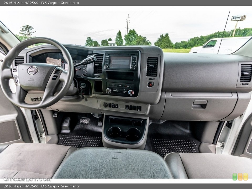 Gray Interior Dashboard for the 2016 Nissan NV 2500 HD S Cargo #138265606
