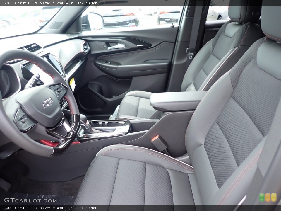 Jet Black Interior Front Seat for the 2021 Chevrolet Trailblazer RS AWD #138268757