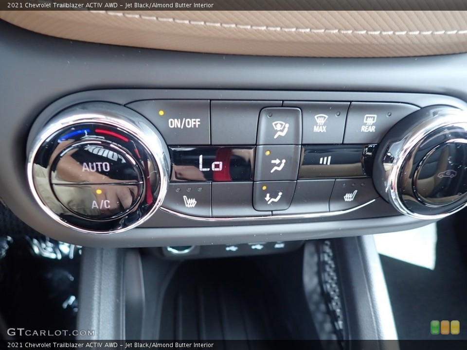 Jet Black/Almond Butter Interior Controls for the 2021 Chevrolet Trailblazer ACTIV AWD #138269514