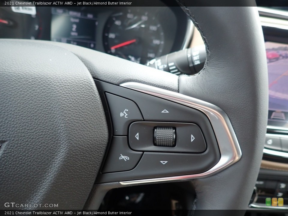 Jet Black/Almond Butter Interior Steering Wheel for the 2021 Chevrolet Trailblazer ACTIV AWD #138269535