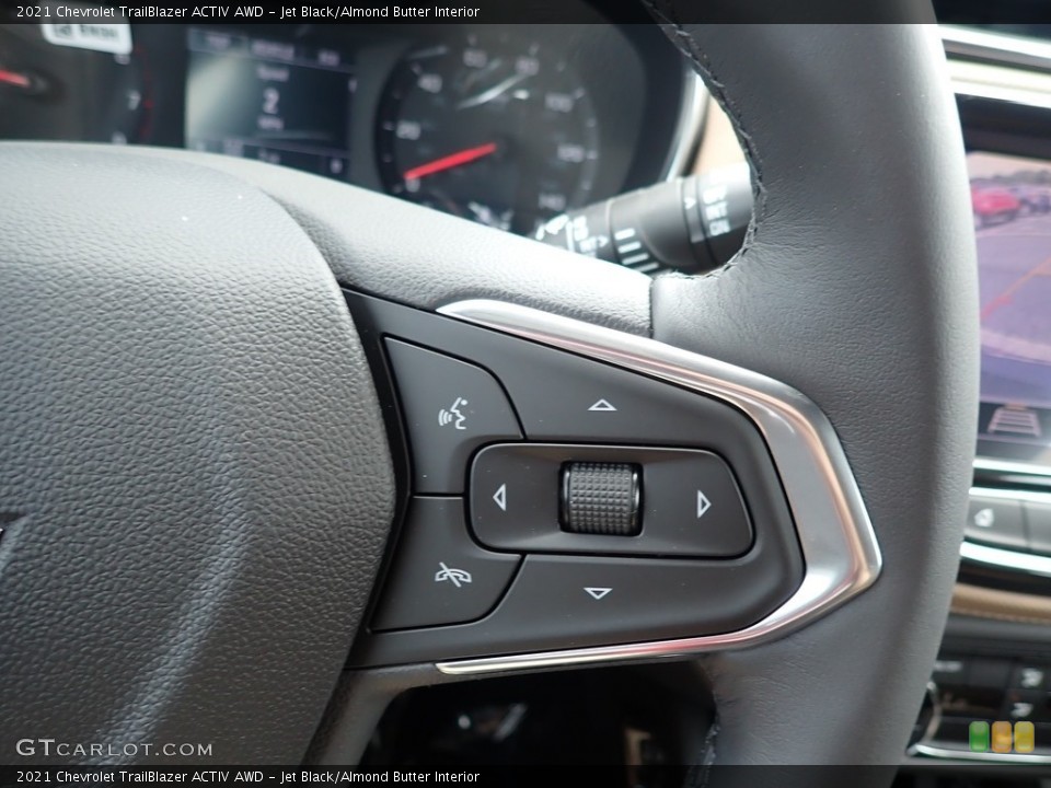 Jet Black/Almond Butter Interior Steering Wheel for the 2021 Chevrolet TrailBlazer ACTIV AWD #138269535