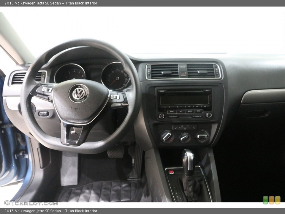 Titan Black Interior Dashboard for the 2015 Volkswagen Jetta SE Sedan #138270918