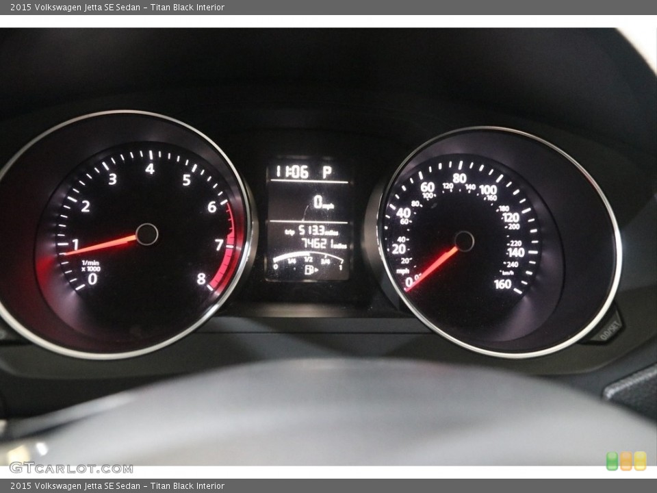 Titan Black Interior Gauges for the 2015 Volkswagen Jetta SE Sedan #138270941